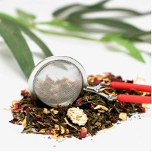 Red Handled Snap Tea Ball