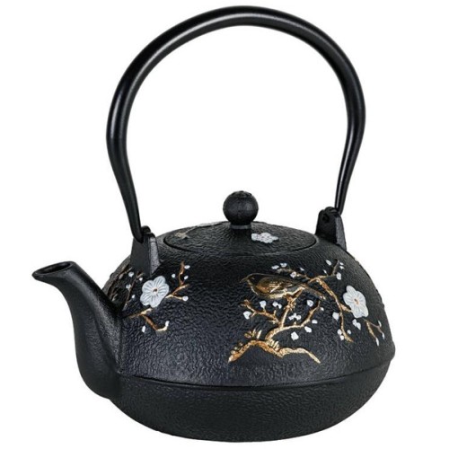 Cast Iron Cherry Blossom Teapot